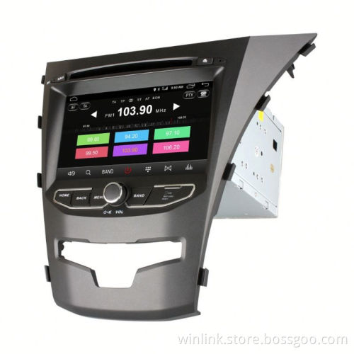 Ownice Android 6.0 Cortex A53 4core car navi radio for ssangyong korando bulit in 4G LTE support BT